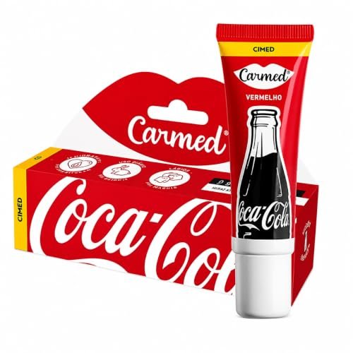 Hidratante Labial Carmed Coca-Cola Vermelho 10g