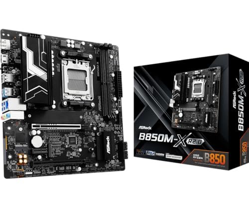 Placa Mãe Asrock B850M-X R2.0 (AM5/2xDDR5/HDMI/DP/M.2/USB 3.2)