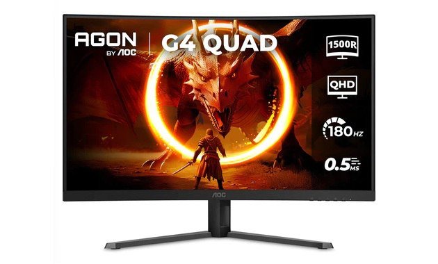Monitor Gamer Curvo AOC AGON QUAD 32" 180Hz 0,5ms HDR10 CQ32G4E