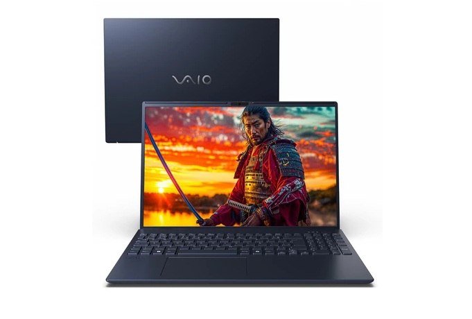 Notebook VAIO FE16 AMD® Ryzen 5-5625U Linux 8GB RAM 256GB SSD 16" IPS WUXGA Antirreflexo - Cinza