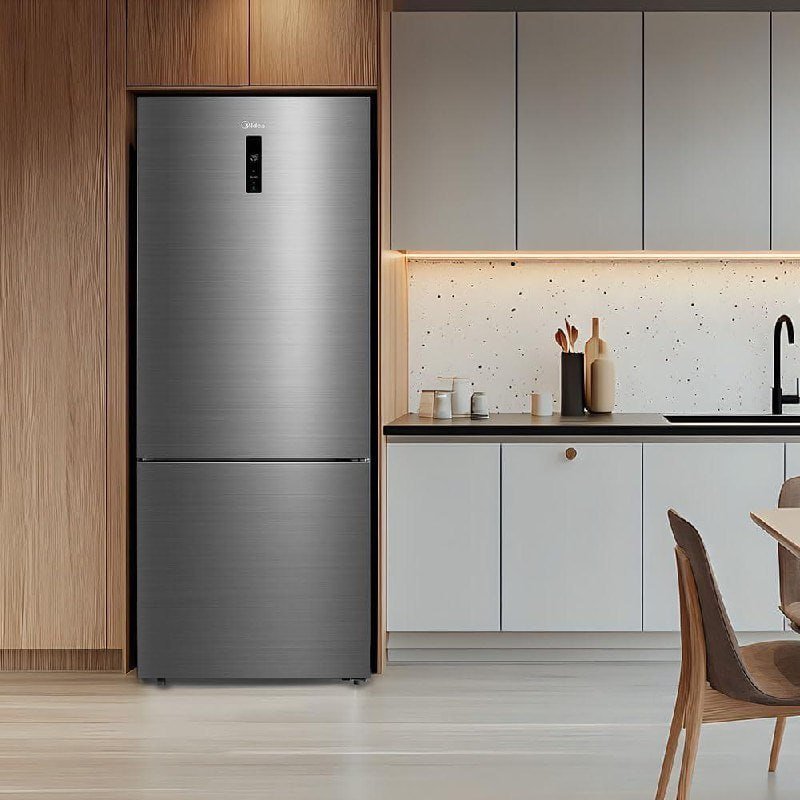Midea Geladeira Inverse Frost Free 416L Inverter Inox - Bivolt