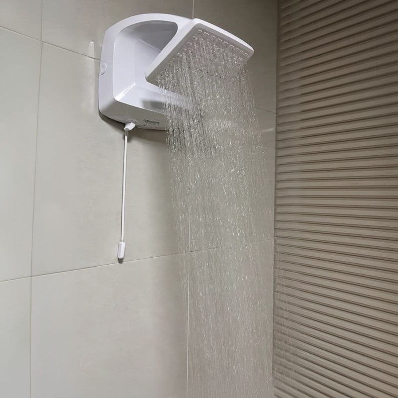 Lorenzetti Futura Ducha de Parede Multitemperaturas Design Moderno Branco 7500W 220v