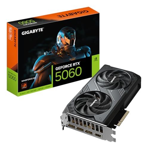 Placa de Vídeo Gigabyte RTX 5060 8GB GDDR7 128 BITS