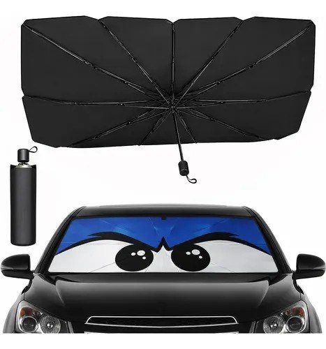 Quebra Sol Para Brisa Carro Protetor Solar Chuva (olho Preto)