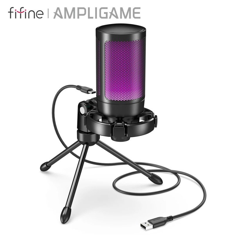 Microfone Fifine Ampligame A2 (PRETO)