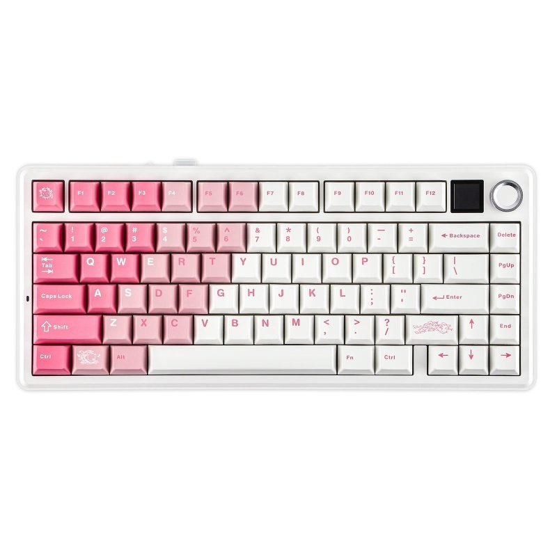 Teclado Epomaker X Aula F75 Max, Mecânico, Tela Tft, Knob de Volume