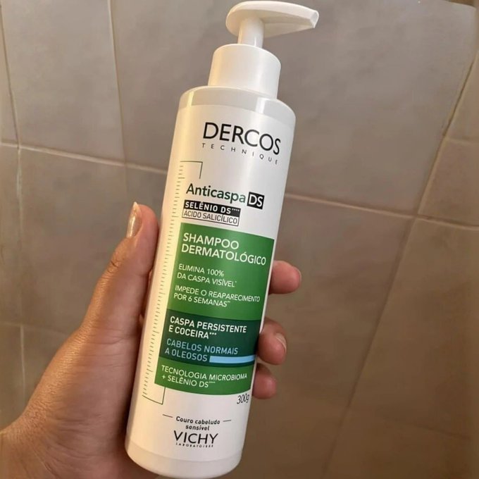 Shampoo Anticaspa Cabelos Normais a Oleosos Dercos DS Vichy 300g