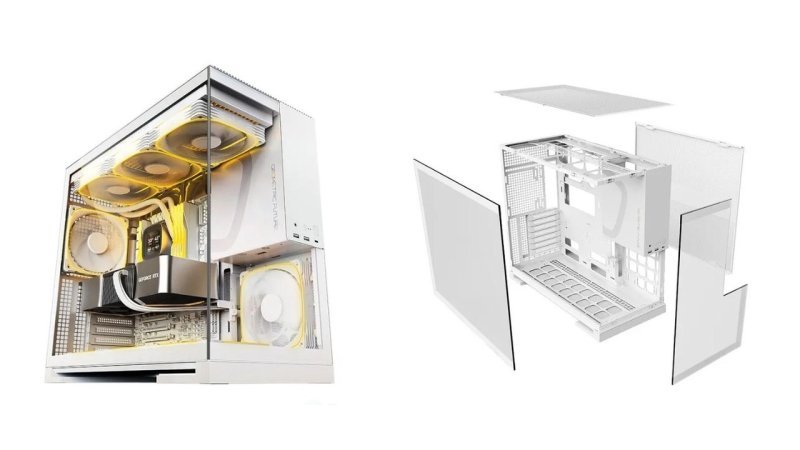 Gabinete Gamer Geometric Future Model 5 Branco