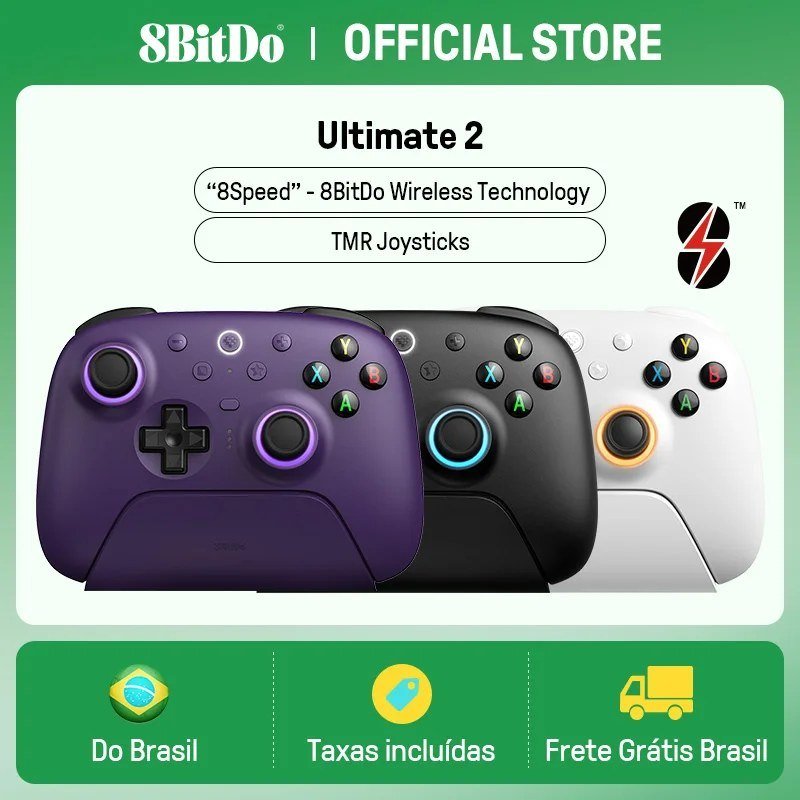 Controle 8BitDo Ultimate 2 Wireless com Dock
