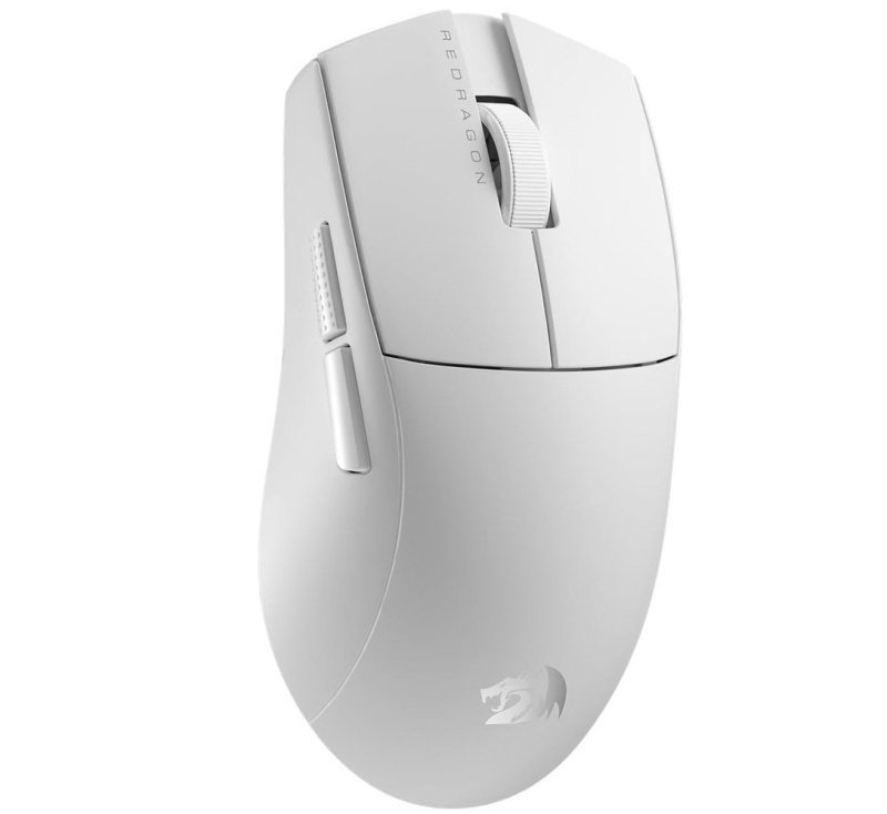 Mouse Gamer Redragon King Pro Branco Pixart PAW3395 26000DPI