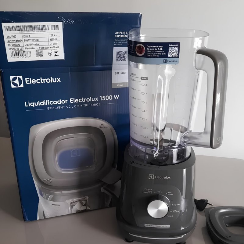 Liquidificador Electrolux 1500W 3,2L Pulsar 3 em 1, 127V