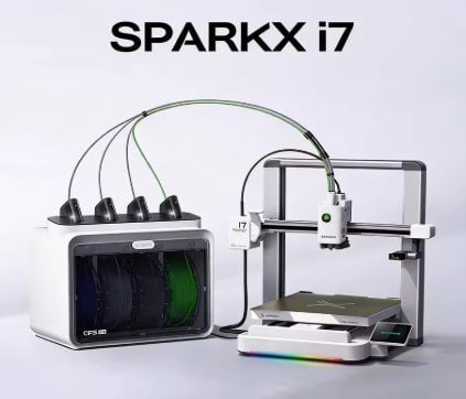 Impressora 3D Creality SPARKX I7 Color Combo CFS Lite com Caixa de Materiais Multicoloridos