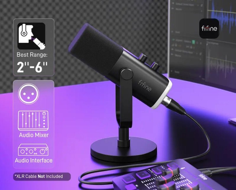 Microfone Dinâmico Fifine Am8