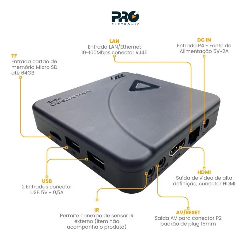TV Box Proeletronic SmartPro PROSB-3000 4K