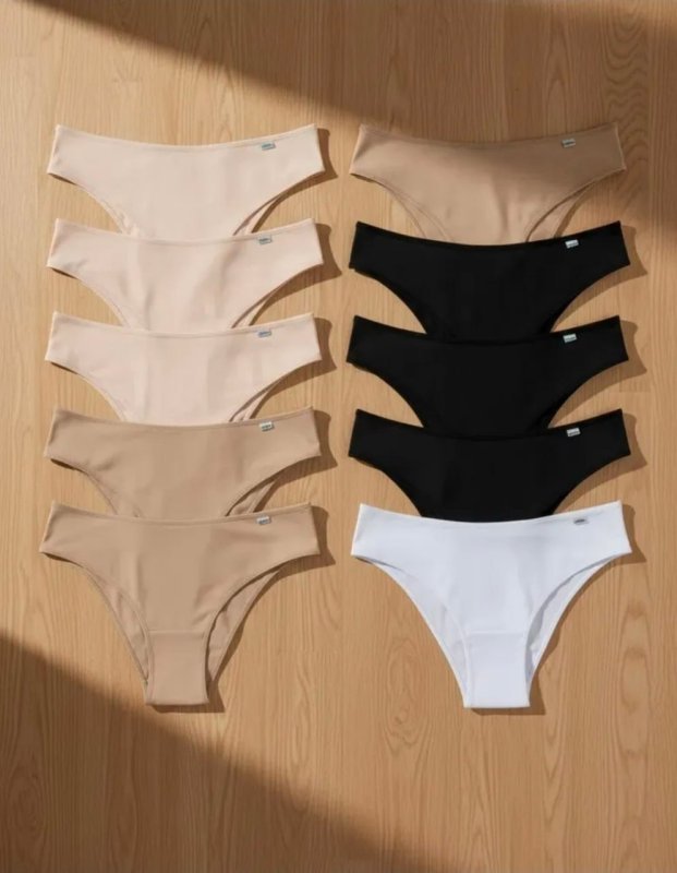 Kit 10 Calcinhas Delrio Biquíni Microfibra Feminina