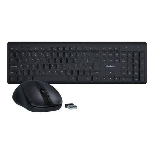 Kit Teclado e Mouse sem Fio Intelbras CSI50 ABNT2