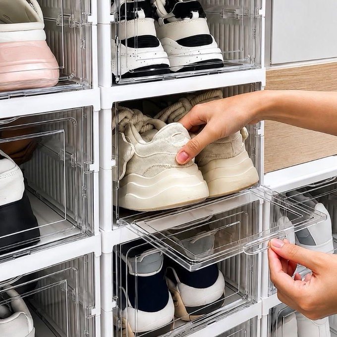 Sapateira Organizador Sapatos Empilhável Vertical 6 Andares + Frete Grátis
