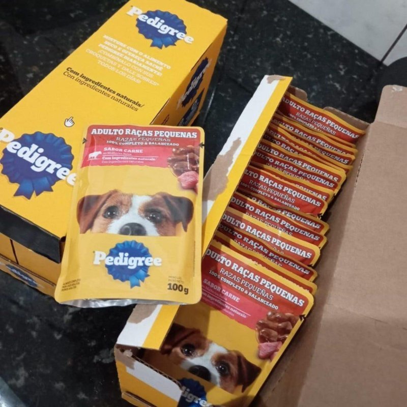 Ração Úmida Pedigree Sachê Cordeiro Adultos Raças Pequenas
