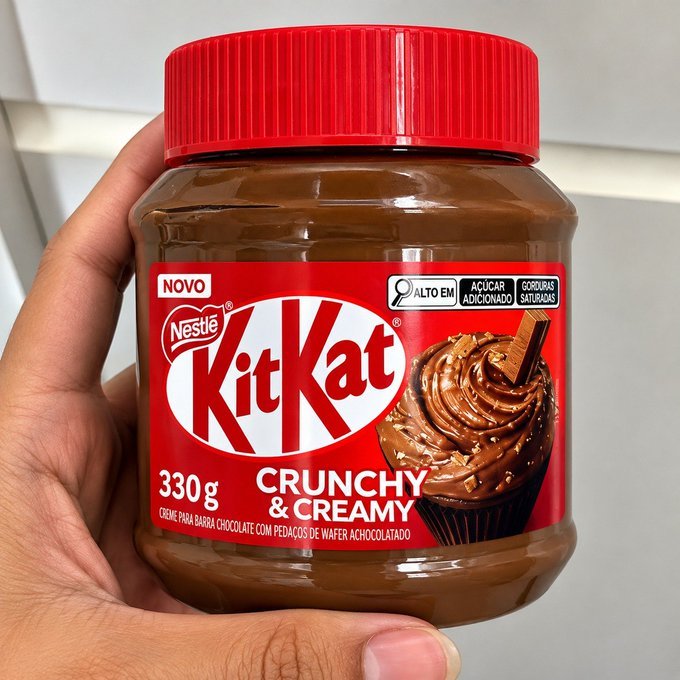 Creme Crocante KitKat 330g + Frete Grátis