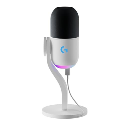 Microfone Dinâmico Gamer Logitech G Yeti GX com RGB LIGHTSYNC