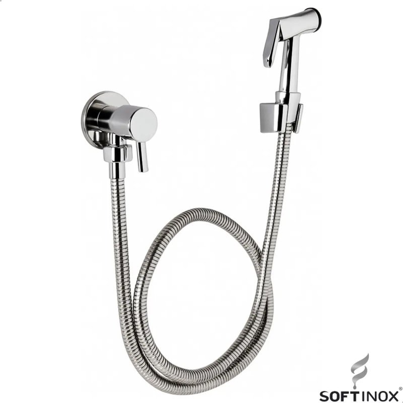 Ducha Higiênica Chuveirinho Softinox Completa 100% Metal Inox