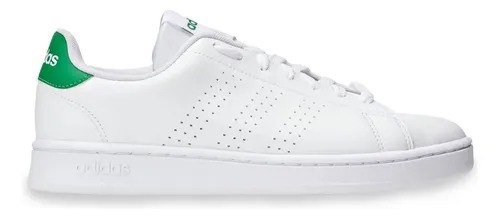 Tênis Masculino E Feminino Advantage 2.0 adidas Branco E Verde Liso 36 Br
