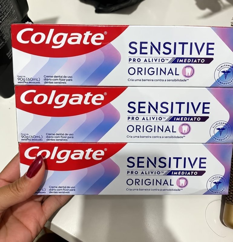 Creme Dental Colgate Sensitive Pro Alívio Imediato 90g - 3 Unidades