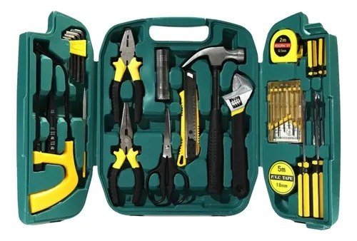Kit Ferramentas 27 Peças Completo Alicates Martelo Multiuso 27 Peças