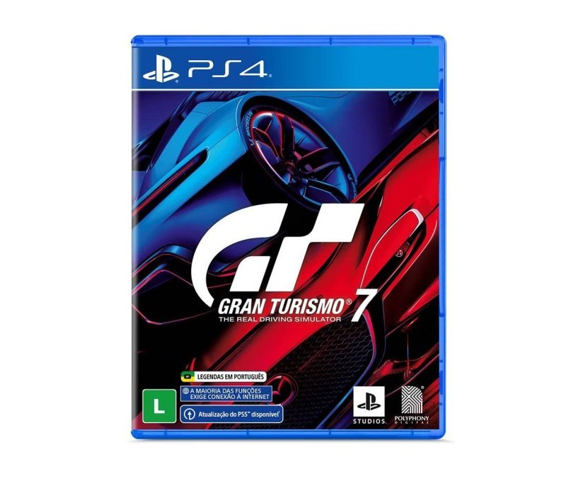 Jogo Gran Turismo 7, Mídia Física, PS4