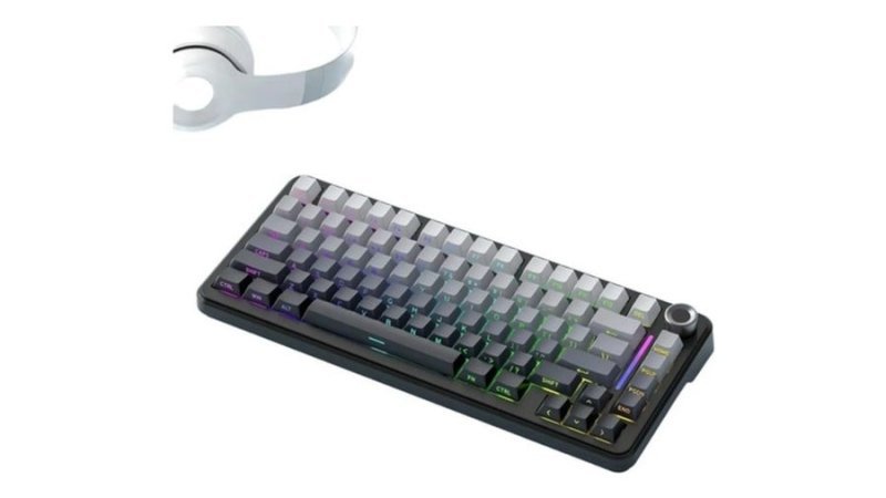 Teclado Mecânico F75 Sem Fio 75% Rgb
