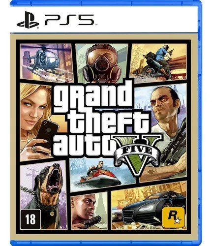 Jogo Gta 5 Ps5 - Grand Theft Auto V Ps5 Mídia Física