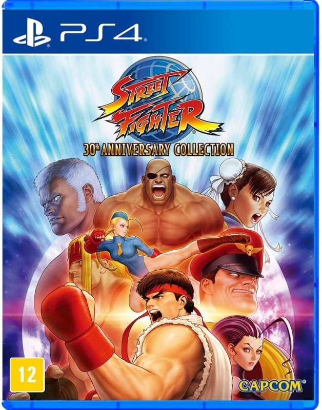 Jogo Street Fighter 30th Anniversary Collection, Mídia Física, PS4