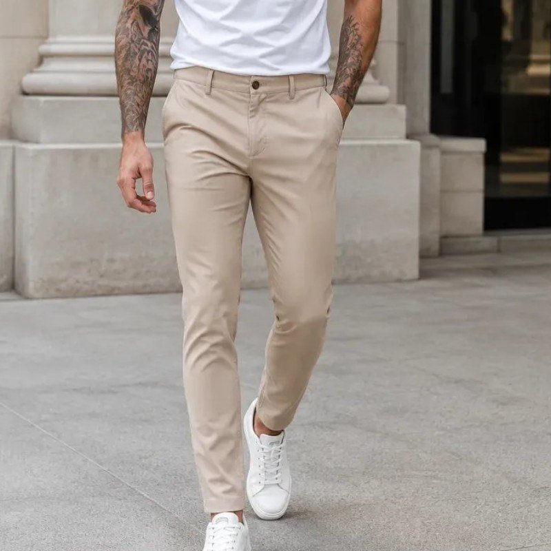 Calça Sarja Masculina Slim Elastano