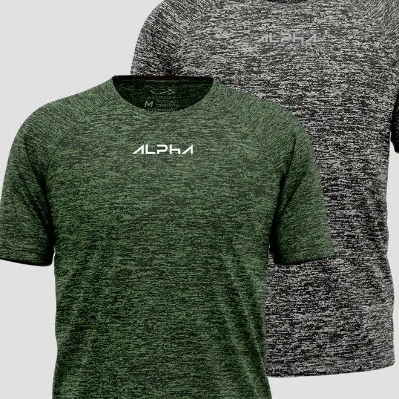 Kit 2 Camisetas New Fluid Masculina Dry Alpha