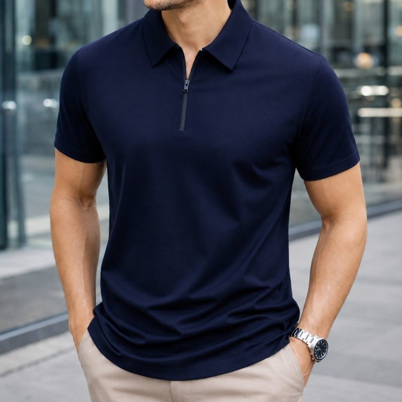Camisa Polo Masculina Tecido Tech Confortável Casual