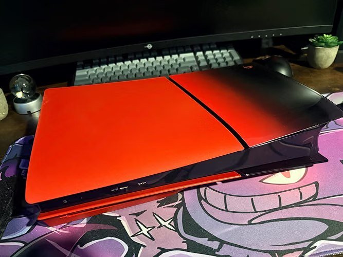 Tampas PS5 Slim Techno Red