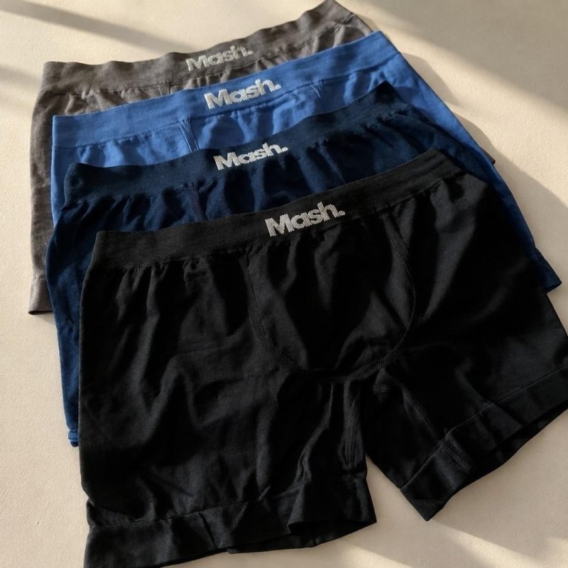 Kit Com 4 Cuecas Boxer Microfibra Mash Box Sem Costura