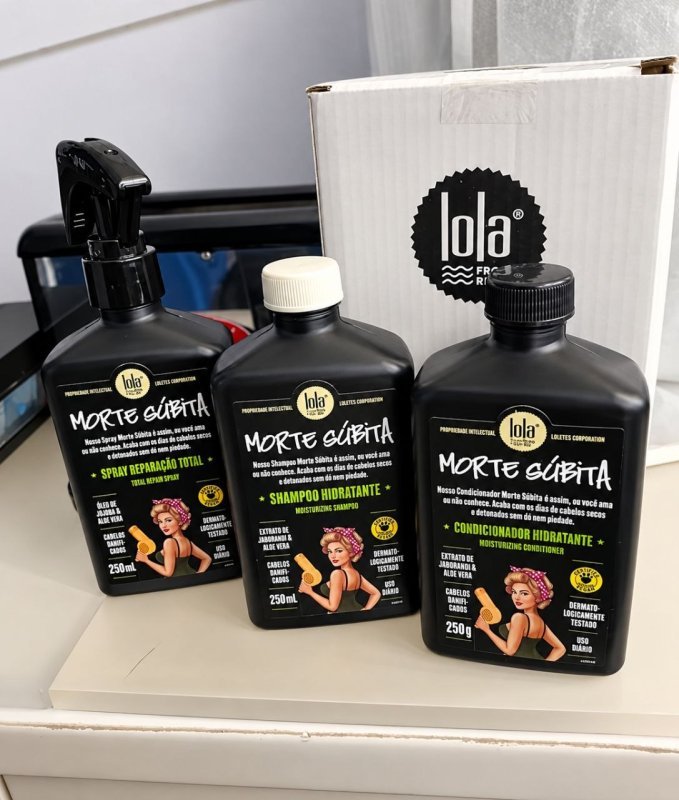 Kit Morte Súbita (Shampoo + Condicionador + Spray Reparaçao) - Lola From Rio