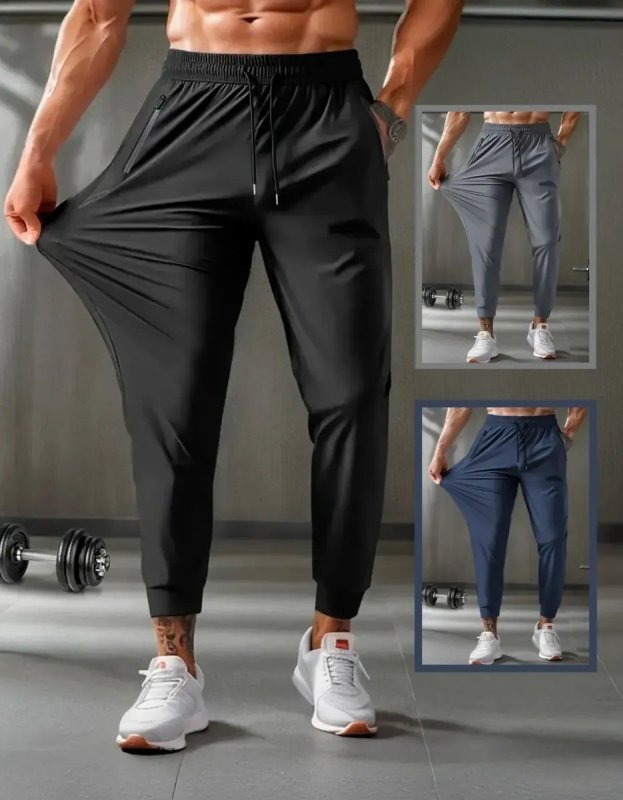 Calça Dry Fit Masculina Tecnológica Poliamida Com Elastano Preto Dry Fit (P ao G1)