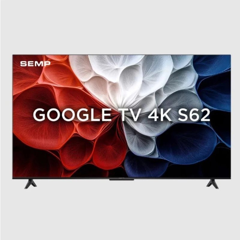 Smart Tv 65 Polegadas 4K 65S62 Google Tv Processador AiPQ Dolby Áudio Preta Semp