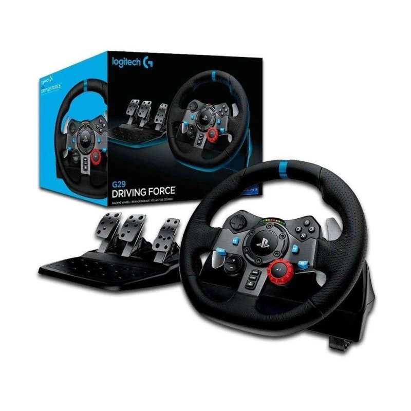 Volante Logitech G29 Driving Force para Ps5, Ps4, Ps3 e Pc