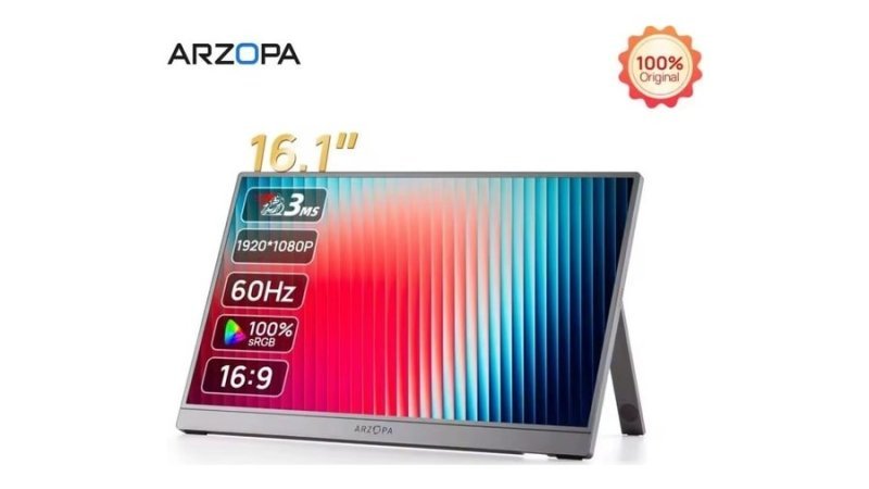 Monitor Portátil Arzopa Z1c 16,1" Ips Full Hd 1080p