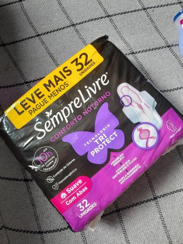 32 un. Absorvente Sempre Livre Externo Noturno Plus Suave