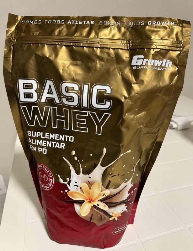Basic Whey 1kg Growth Supplements - Baunilha