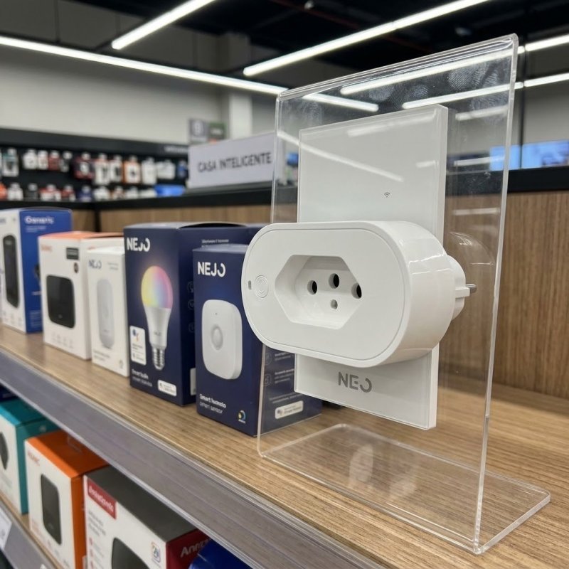 Tomada Inteligente Wi-Fi 2.4 GHz 20A 110V/220V Bivolt Branco Neo Avant