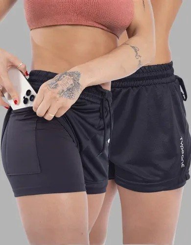 Kit 2 Shorts 2 Em 1 Feminino Academia Duplo Compressão