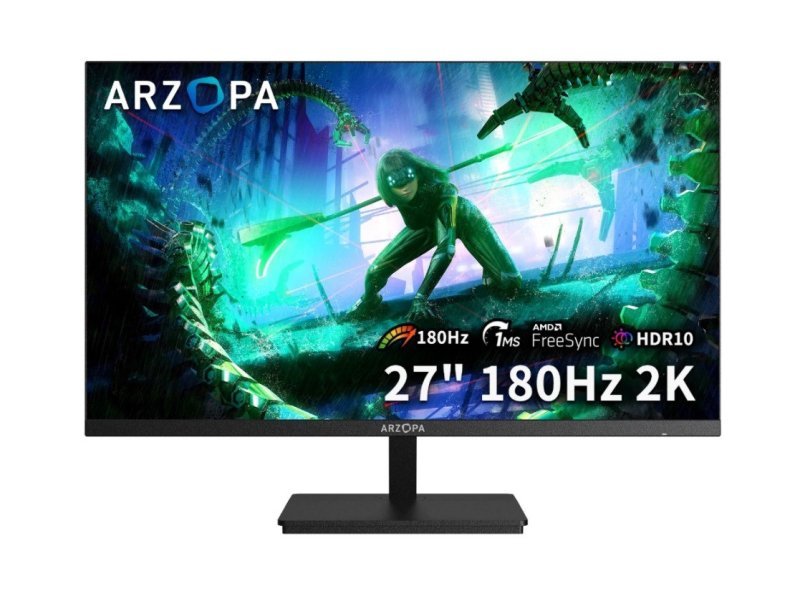 Monitor Gamer ARZOPA M1RC, 27", QHD, 180Hz, IPS, 1ms