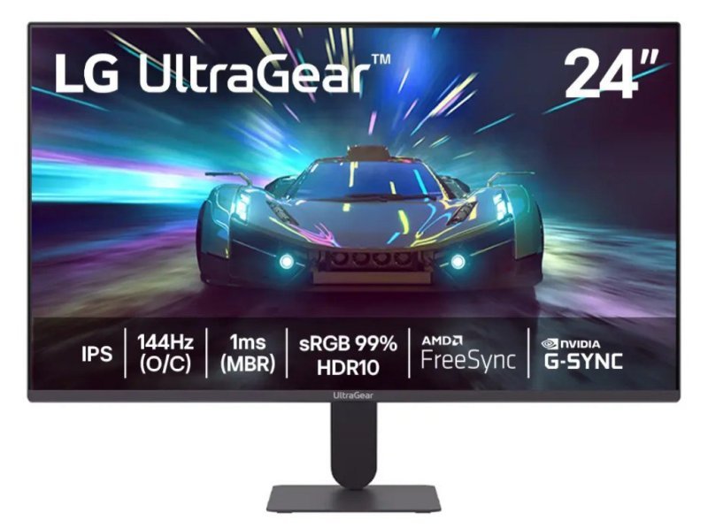 Monitor LG UltraGear 24" IPS, FHD, 144Hz, 1ms