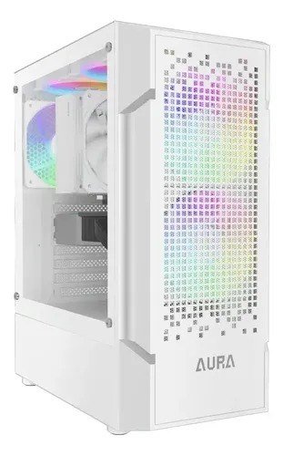 Gabinete Gamer Gamdias Aura GC7 ARGB Branco com 3 fans