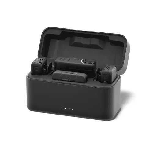 Gopro Kit Completo De Microfone Sem Fio (2 Tx, 2 Rx, Capa De Carregamento)